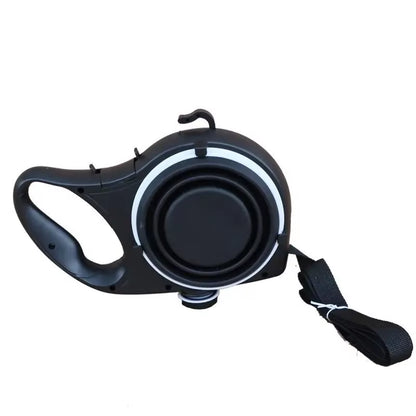Detachable Kettle Pet Leash Multifunctional Retractable Water Storage Dog Leash 4 and 1 Adjustable Pet outside Leash