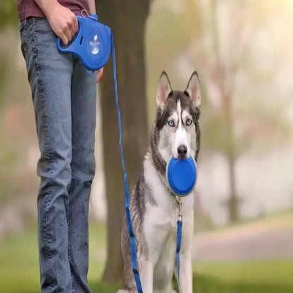 Detachable Kettle Pet Leash Multifunctional Retractable Water Storage Dog Leash 4 and 1 Adjustable Pet outside Leash
